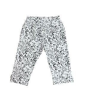 Zara Girls Leopard Print Leggings Black White Size 4–5Y